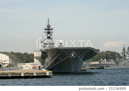 分配到橫須賀的巨型護衛艦“出雲”的入口風景 分配到橫須賀的巨型護衛艦“出雲”的入口風景 15116989