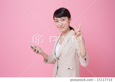 A woman who plays a piece 15117719