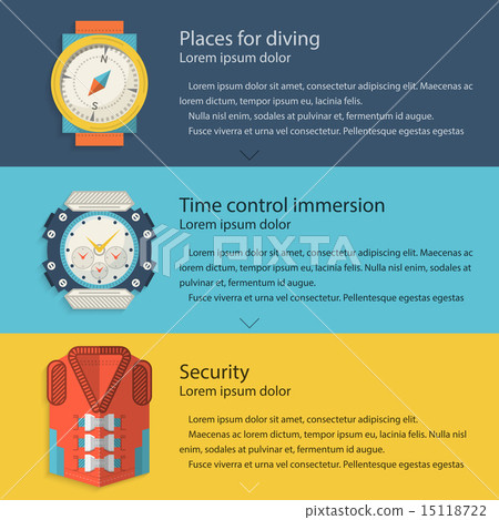 Sea sport colored vector illustration 15118722