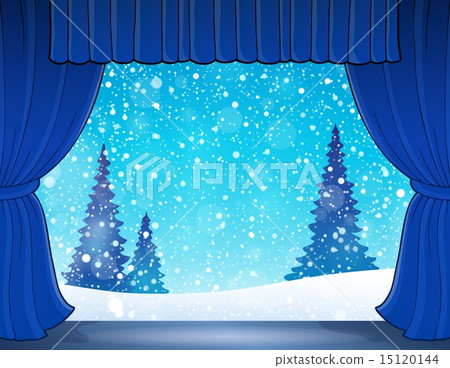 Stage with winter theme 1 15120144