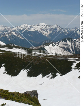 通過打開Norikura Skyline，我可以看到北阿爾卑斯山脈 15120165