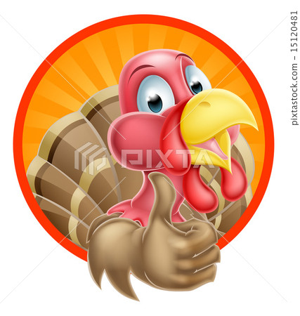 Cartoon Thumbs Up Turkey 15120481