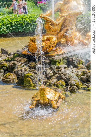 Closeup of Triton fountain in Peterhof Closeup of Triton fountain in Peterhof 15120806