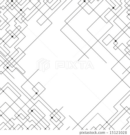 Seamless pattern with connected lines and dots. Repeating modern stylish geometric background 15121028