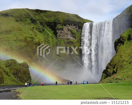 Rainbow and waterfall 15121215