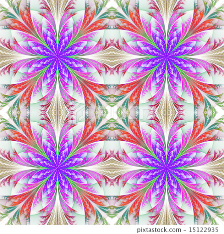 Beautiful pattern from fractal flowers. Beautiful pattern from fractal flowers. 15122935
