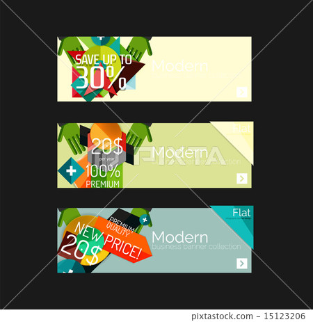 Set of banners with stickers, labels and elements for sale 15123206