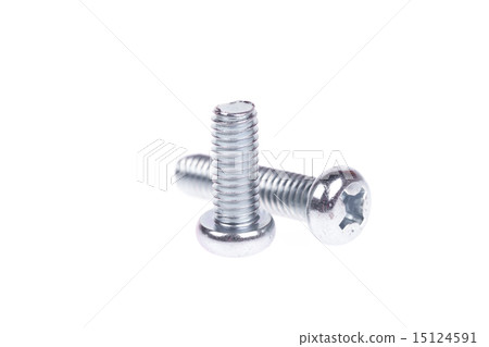 Screw isolated on white background Screw isolated on white background 15124591