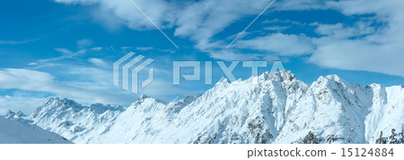 Silvretta Alps winter view (Austria). Panorama. Silvretta Alps winter view (Austria). Panorama. 15124884