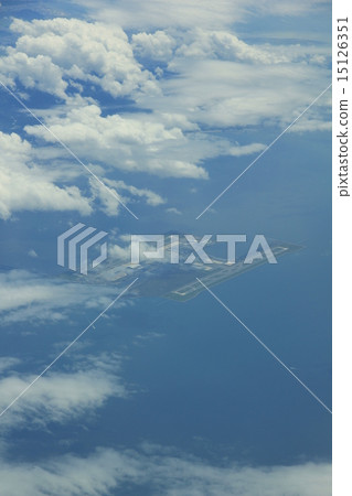 From the sky Chubu International Airport Ocean clouds 15126351