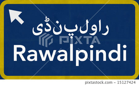 Rawalpindi Pakistan Highway Road Sign Rawalpindi Pakistan Highway Road Sign 15127424
