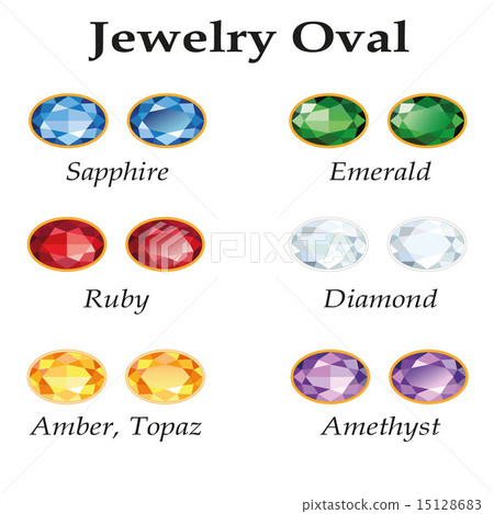 Jewelry Oval. Isolated Objects 15128683