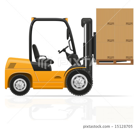 forklift truck vector illustration 15128705