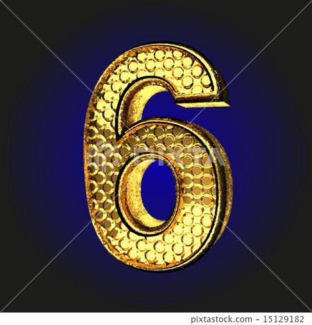 6 golden letter 15129182