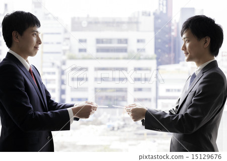 Business · businessman · business card exchange Business · businessman · business card exchange 15129676