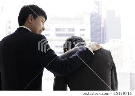 Businessman · depressed · encourage 15129716