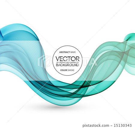 Abstract curved lines background. Template brochure design 15130343
