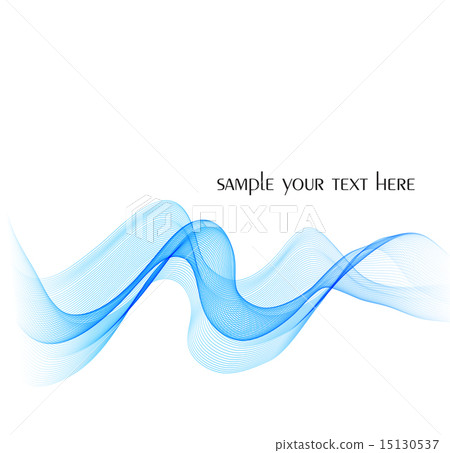 Abstract colorful blue vector waved background - Stock Illustration ...