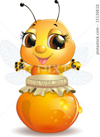 bee on a white background bee on a white background 15130618