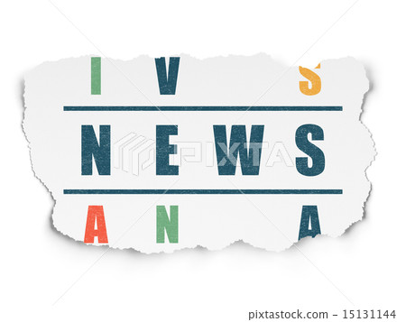 News concept: word News in solving Crossword Puzzle News concept: word News in solving Crossword Puzzle 15131144