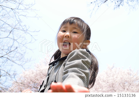 Sakura back girl (entrance ceremony image) Sakura back girl (entrance ceremony image) 15133136