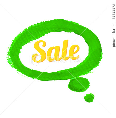 Speech banner sale paint water colour Speech banner sale paint water colour 15133378