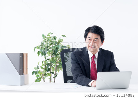 Stock Photo: administrative post, middle and old aged, an official ...
