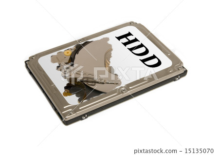 mobile hard drive isolated with transparent cover 15135070