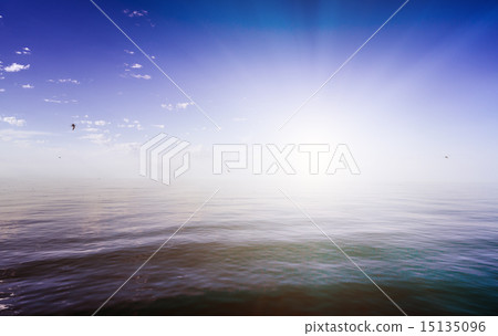 Colour sunset in Pacific ocean Colour sunset in Pacific ocean 15135096