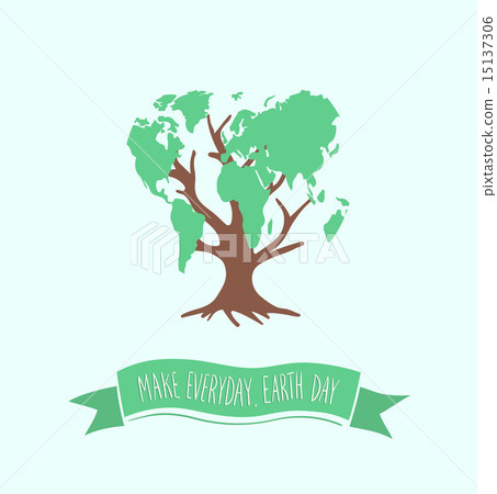Earth day vector 15137306