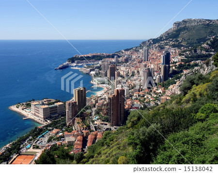 Mediterranean and Monaco panoramic view 1 Monaco & Mediterranean Sea view 15138042