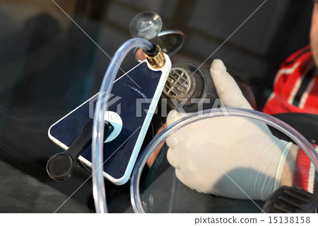Automotive fixing of damaged windshield Automotive fixing of damaged windshield 15138158