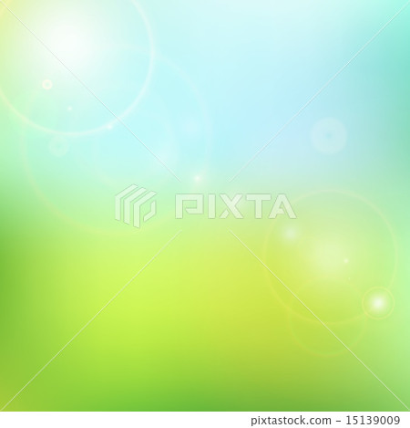 Vector blur blue and green background 15139009