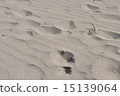 Footprints of the sandy beach 15139064
