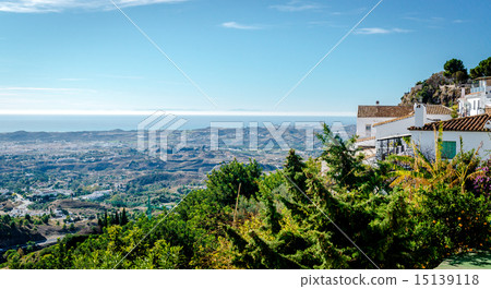 View from the Mijas village to Fuengirola town 15139118