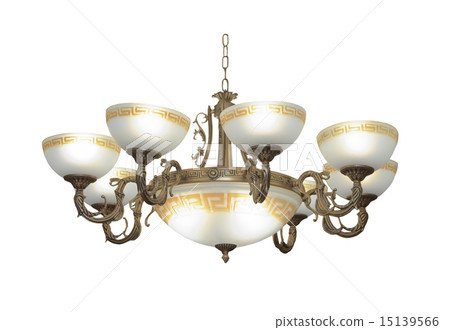 Luxury chandelier isolated on white Luxury chandelier isolated on white 15139566
