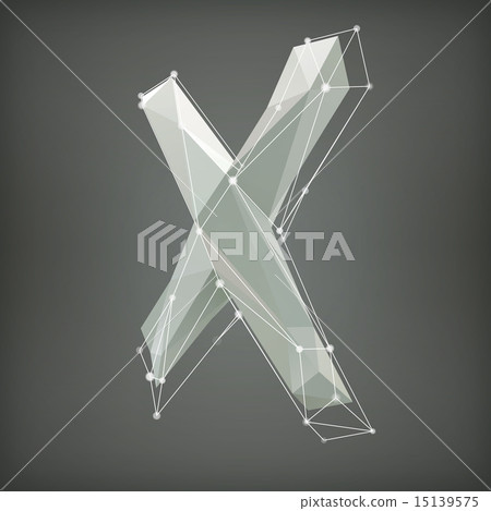 Low poly alphabet. Vector illustration. letter Low poly alphabet. Vector illustration. letter 15139575