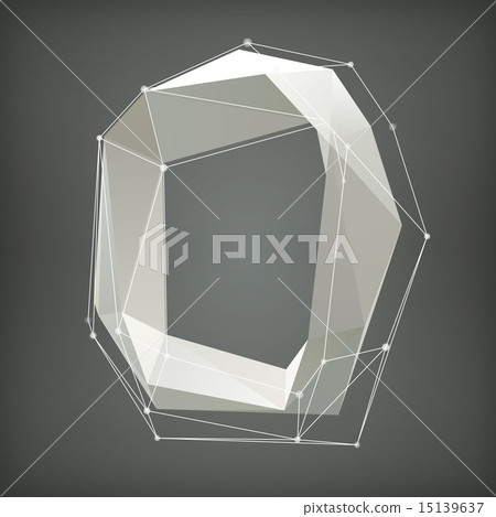 Low poly alphabet. Vector illustration. letter Low poly alphabet. Vector illustration. letter 15139637