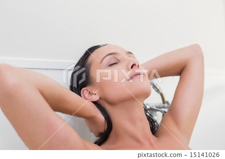 Pretty brunette taking a bath Pretty brunette taking a bath 15141026
