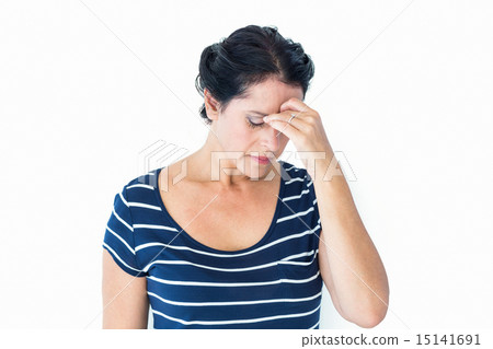 Woman having migraine Woman having migraine 15141691