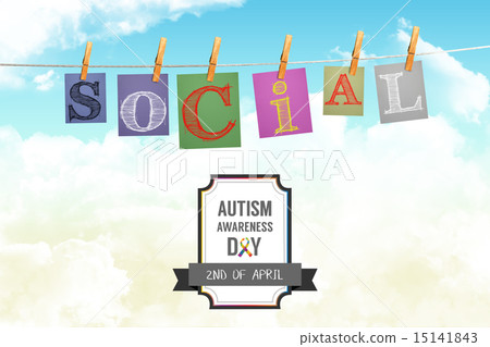 Composite image of autism awareness day 15141843