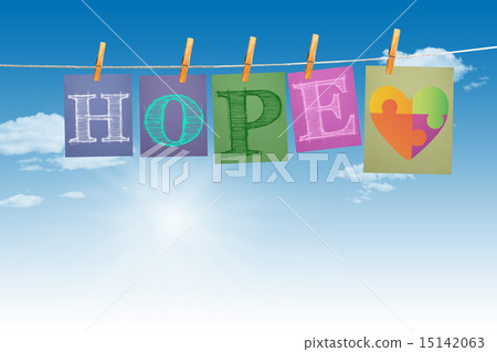 Composite image of autism awareness heart 15142063