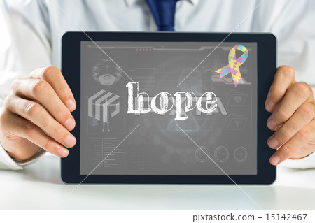 Hope against medical biology interface in black 15142467