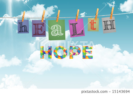 Composite image of autism message of hope 15143694