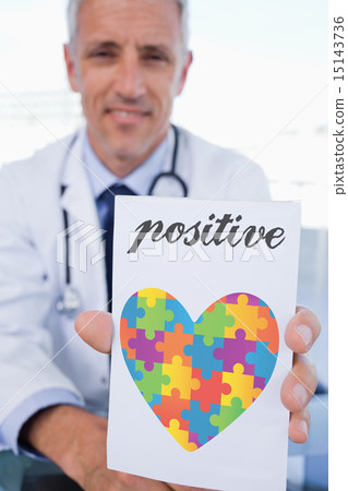 Positive against autism awareness heart 15143736
