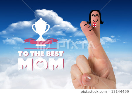 Composite image of fingers as a couple Composite image of fingers as a couple 15144499