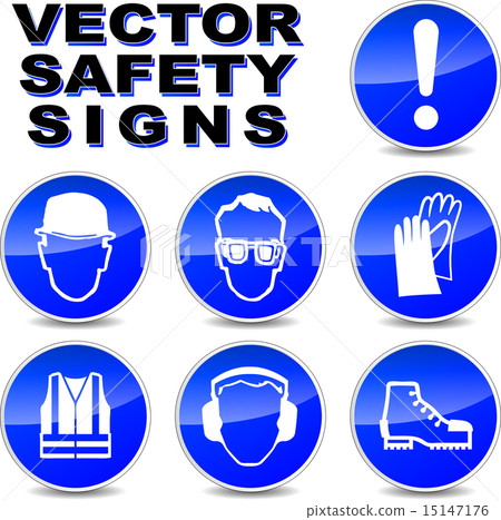 Vector safety signs 15147176