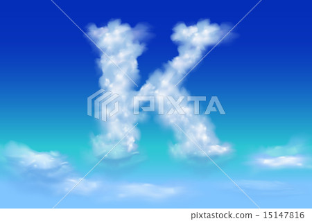 Font from the clouds concept.K 15147816
