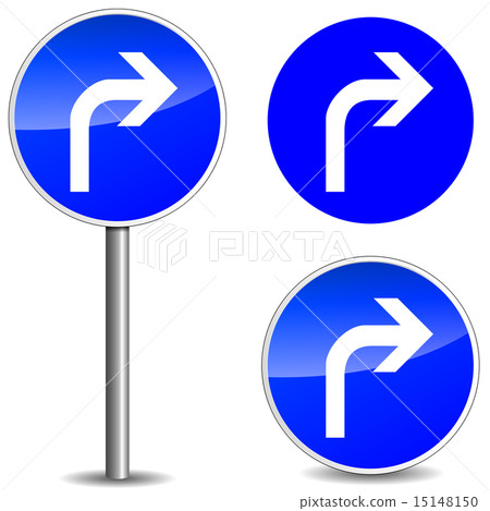 Vector right signpost 15148150
