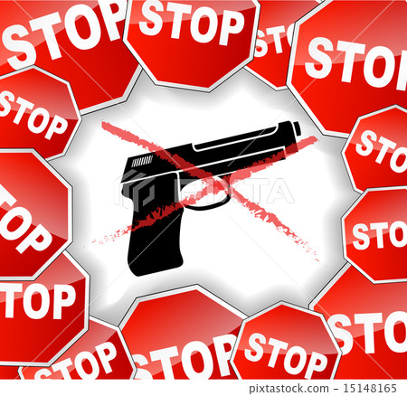 Stop weapon illustration Stop weapon illustration 15148165